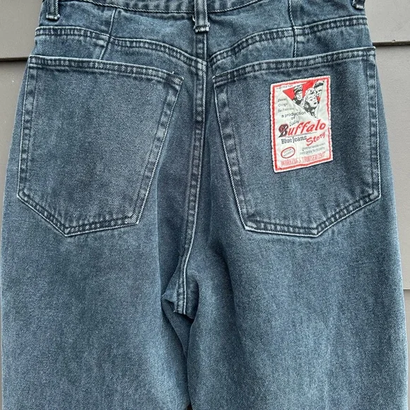 Vintage Buffalo Dark Grey High Waist Mom Jeans - 28”W x 30”L - Picture 4 of 6